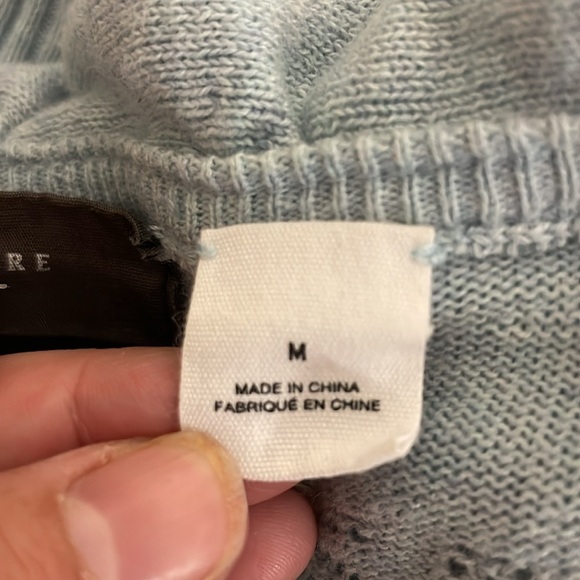 GUINEVERE Anthropologie Ruffle Romantic Cardigan Two Toned Blue Size Medium - Picture 7 of 7